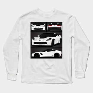 Z06 WHITE Long Sleeve T-Shirt